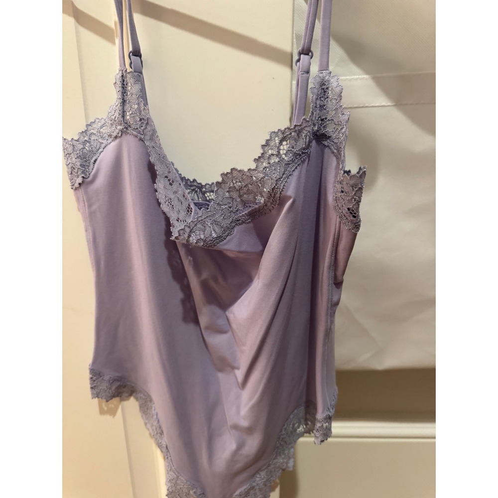 SKIMS Fits Everybody Lace Cami Bodysuit XS Light Purple - Picture 2 of 5